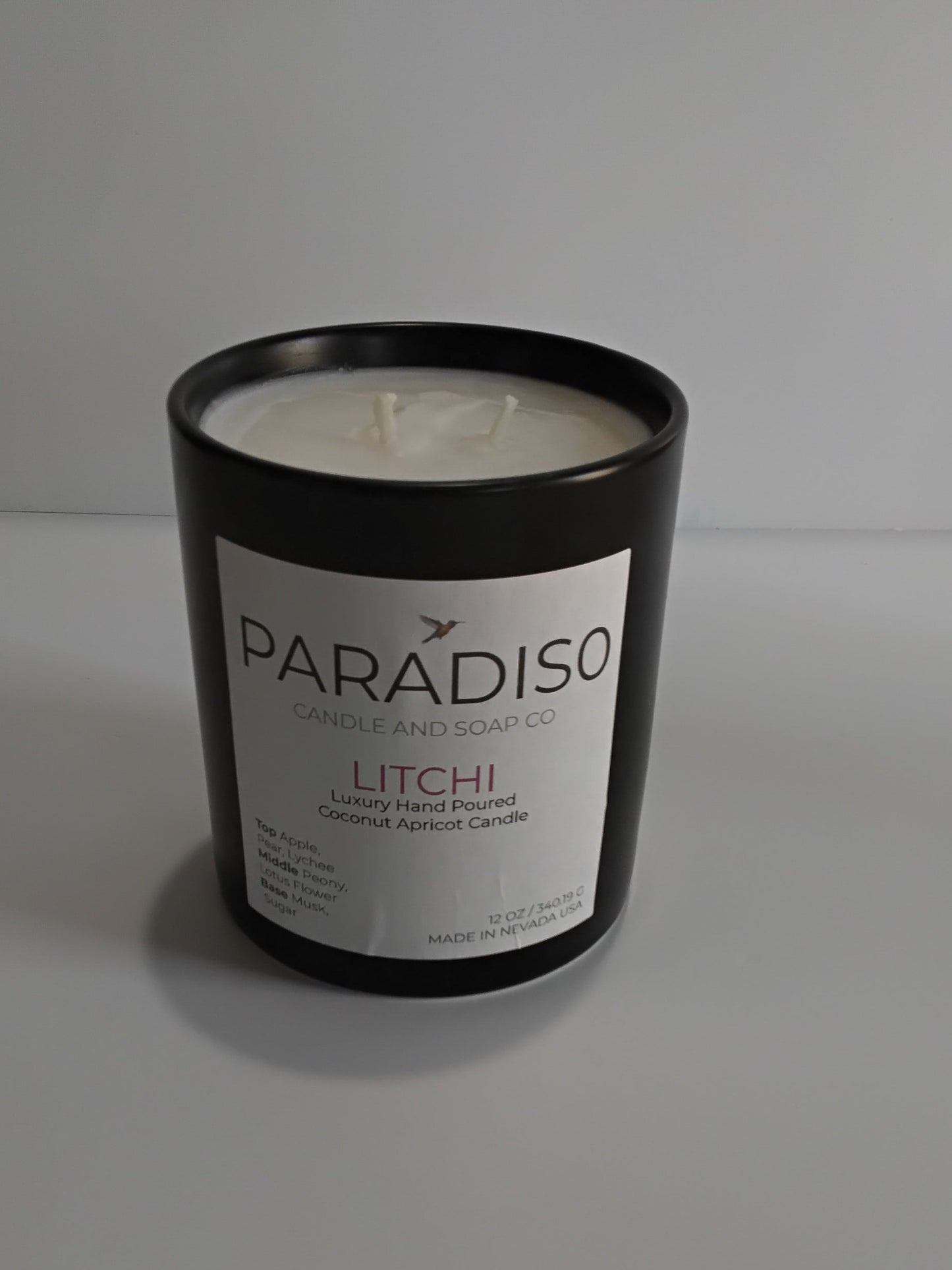 Litchi 12 oz Luxury 2-Wick Coconut Apricot Candle