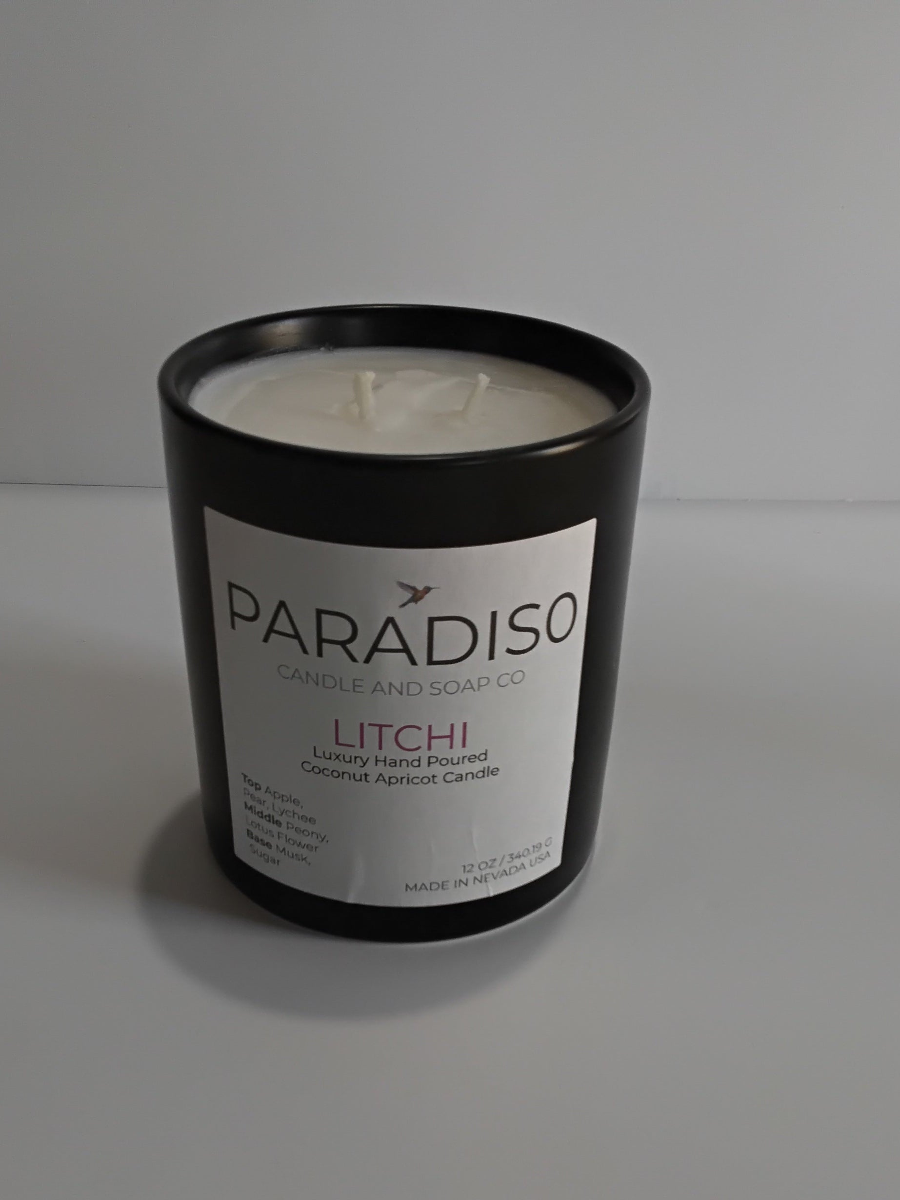 Litchi Mini 5 oz Luxury 2-Wick Coconut Apricot Candle