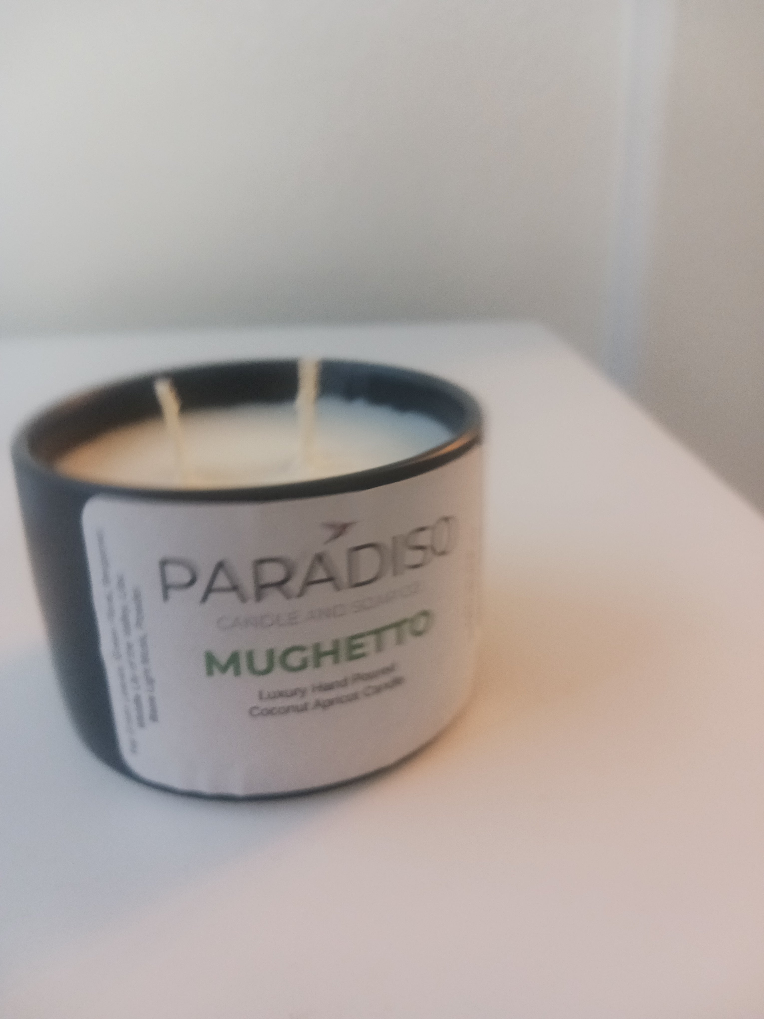 Mughetto 12 oz Luxury 2-Wick Coconut Apricot Candle