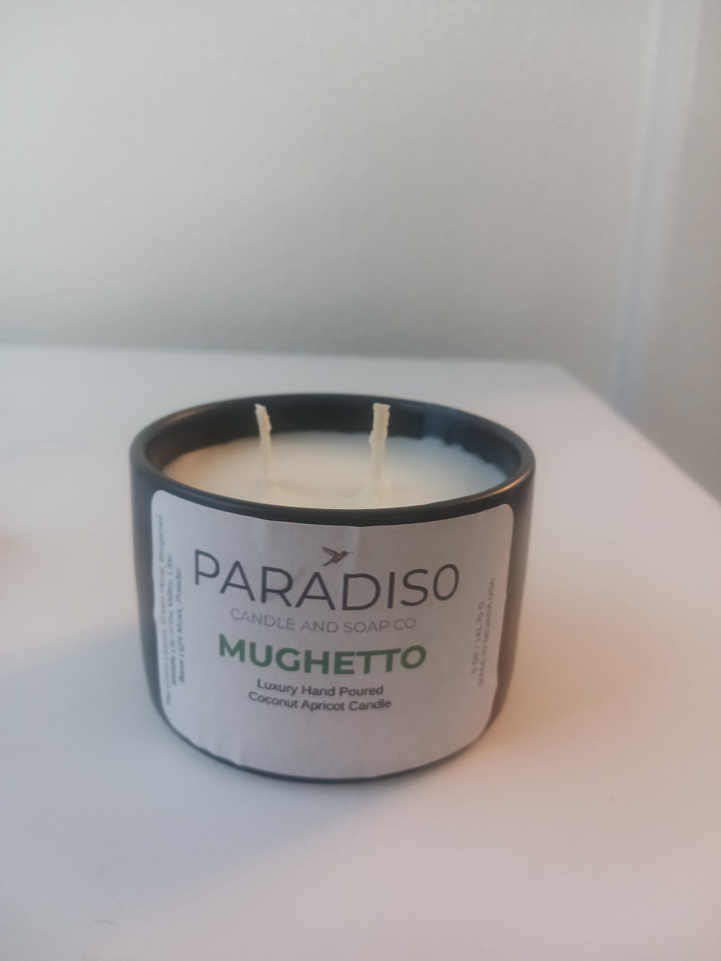 Mughetto 12 oz Luxury 2-Wick Coconut Apricot Candle