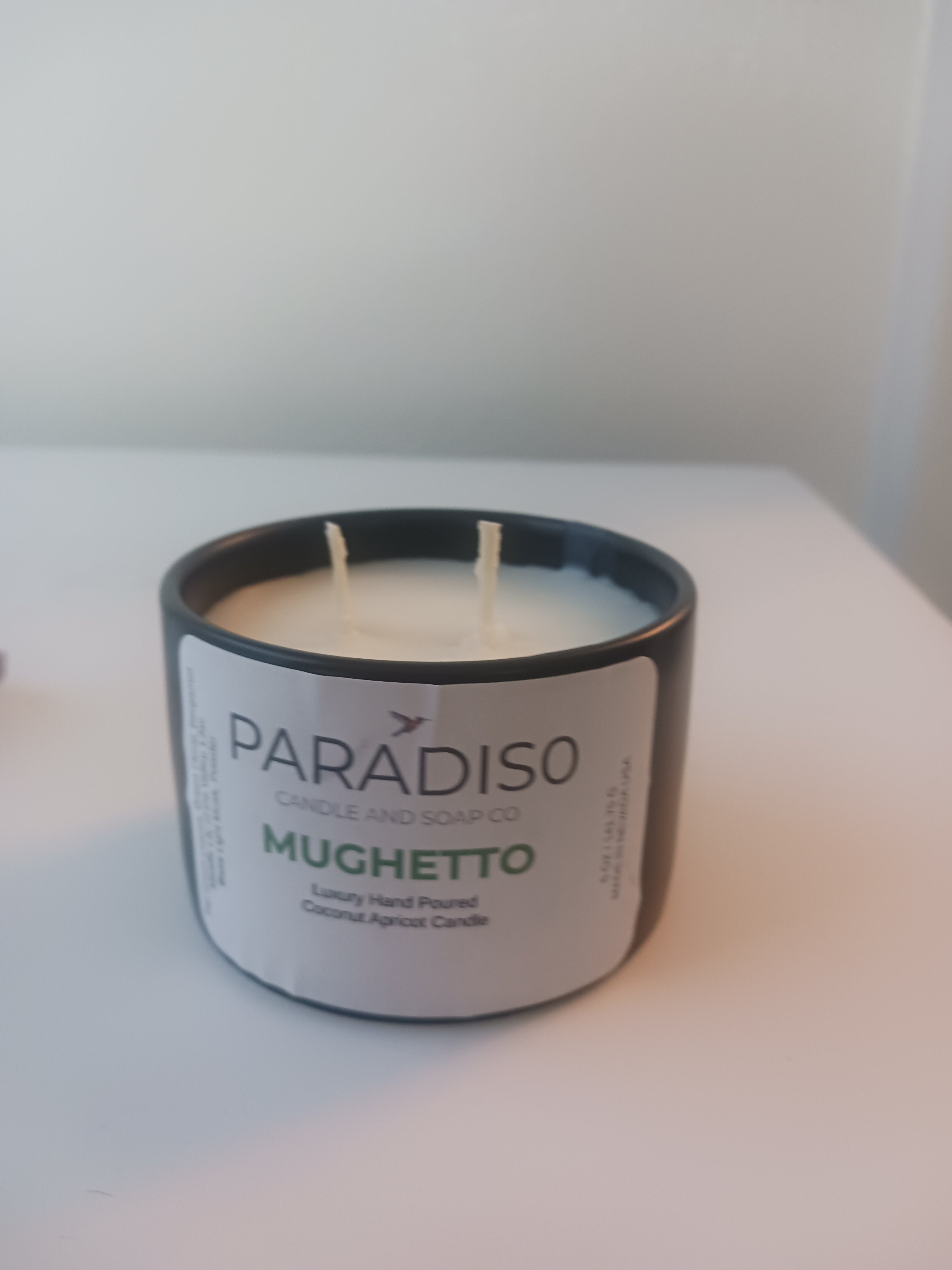 Mughetto 12 oz Luxury 2-Wick Coconut Apricot Candle
