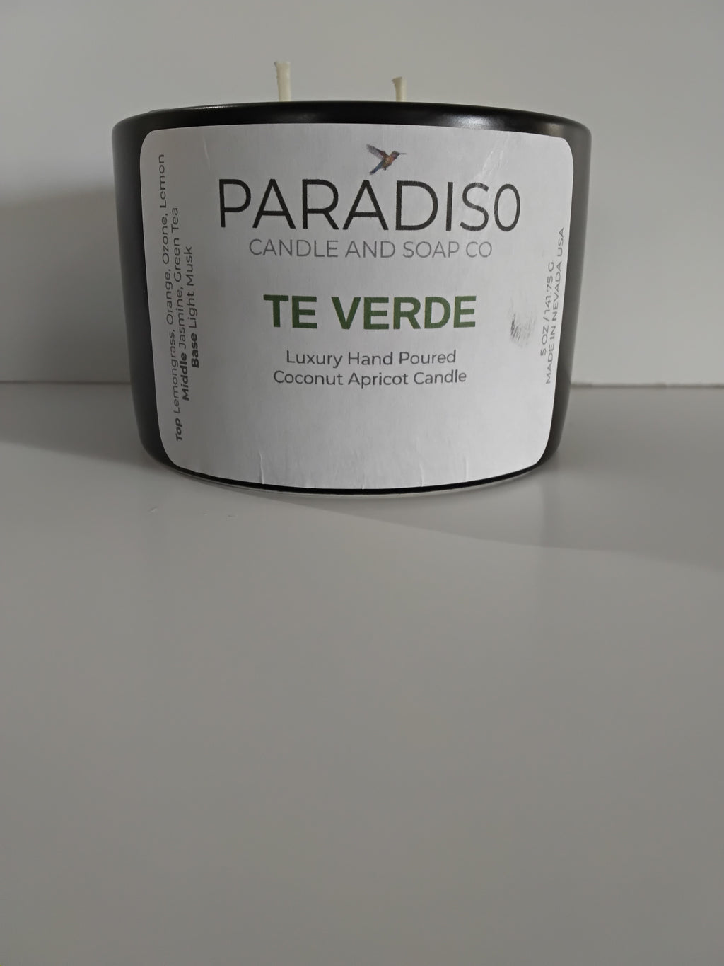 Tè Verde 12 oz  Luxury Coconut Apricot Candle