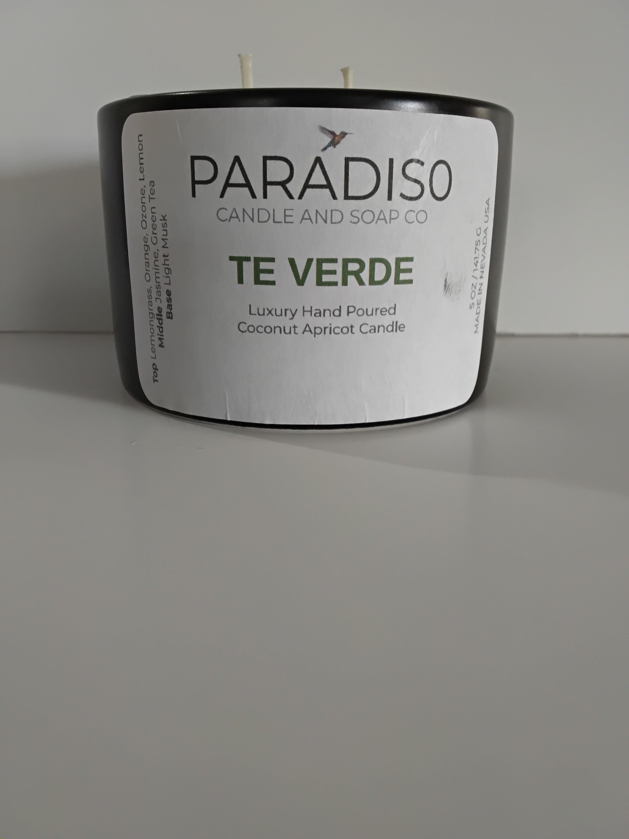 Tè Verde 12 oz  Luxury Coconut Apricot Candle