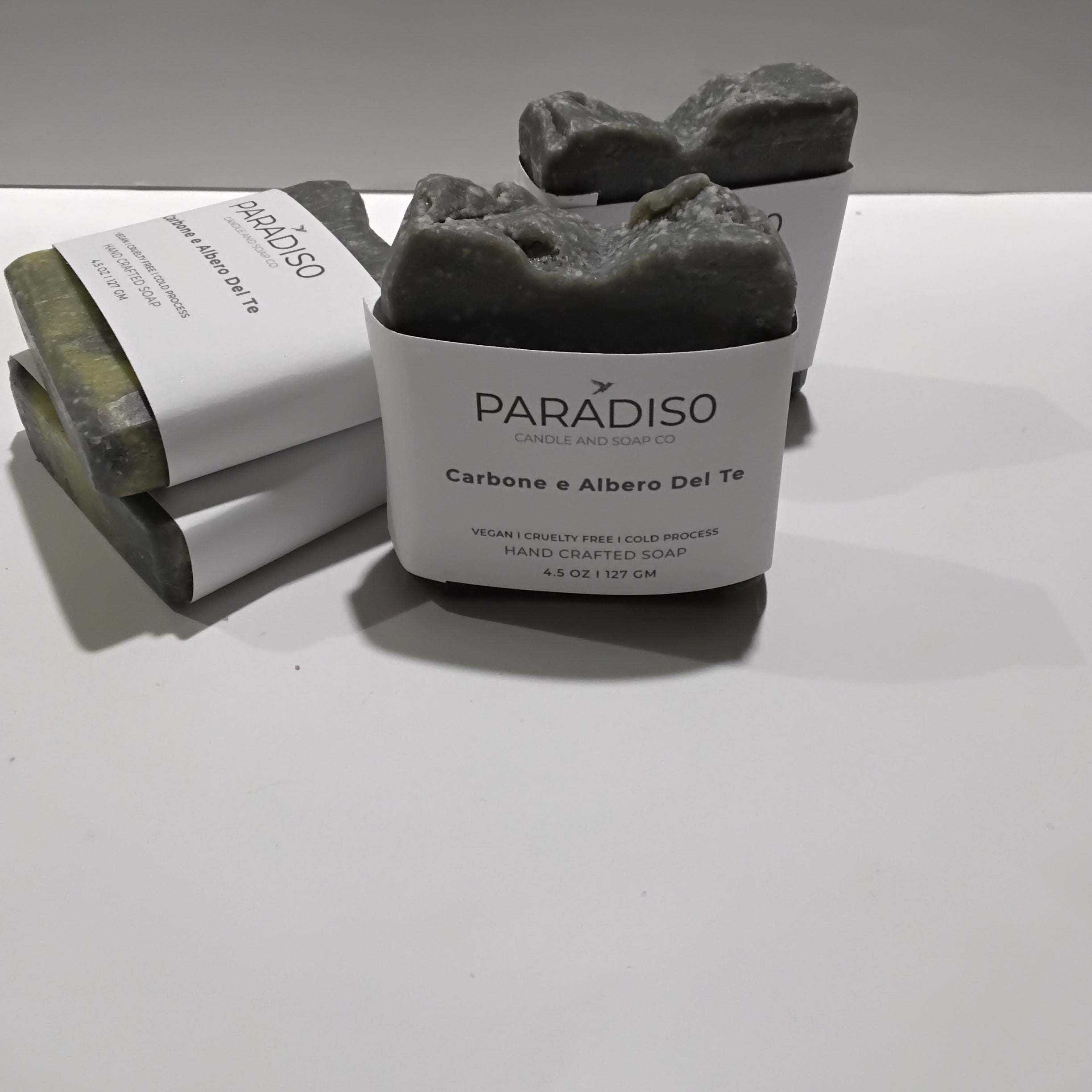 Carbone e Albero del Tè 4.5 oz Cold Processed Bar Soap