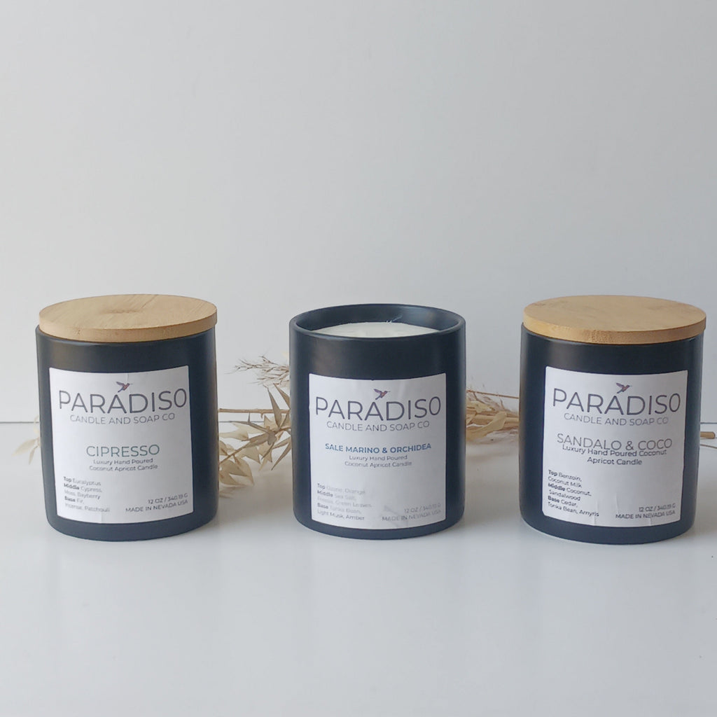 Trio of Paradiso 12 oz Candles
