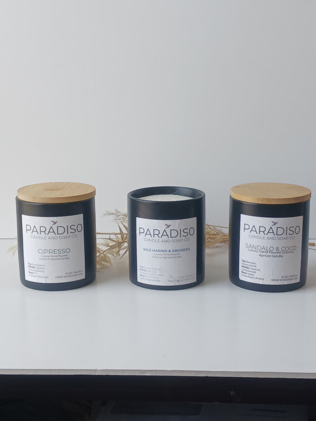 Santal & Coco Mini 5 oz Luxury 2-Wick Coconut Apricot Candle