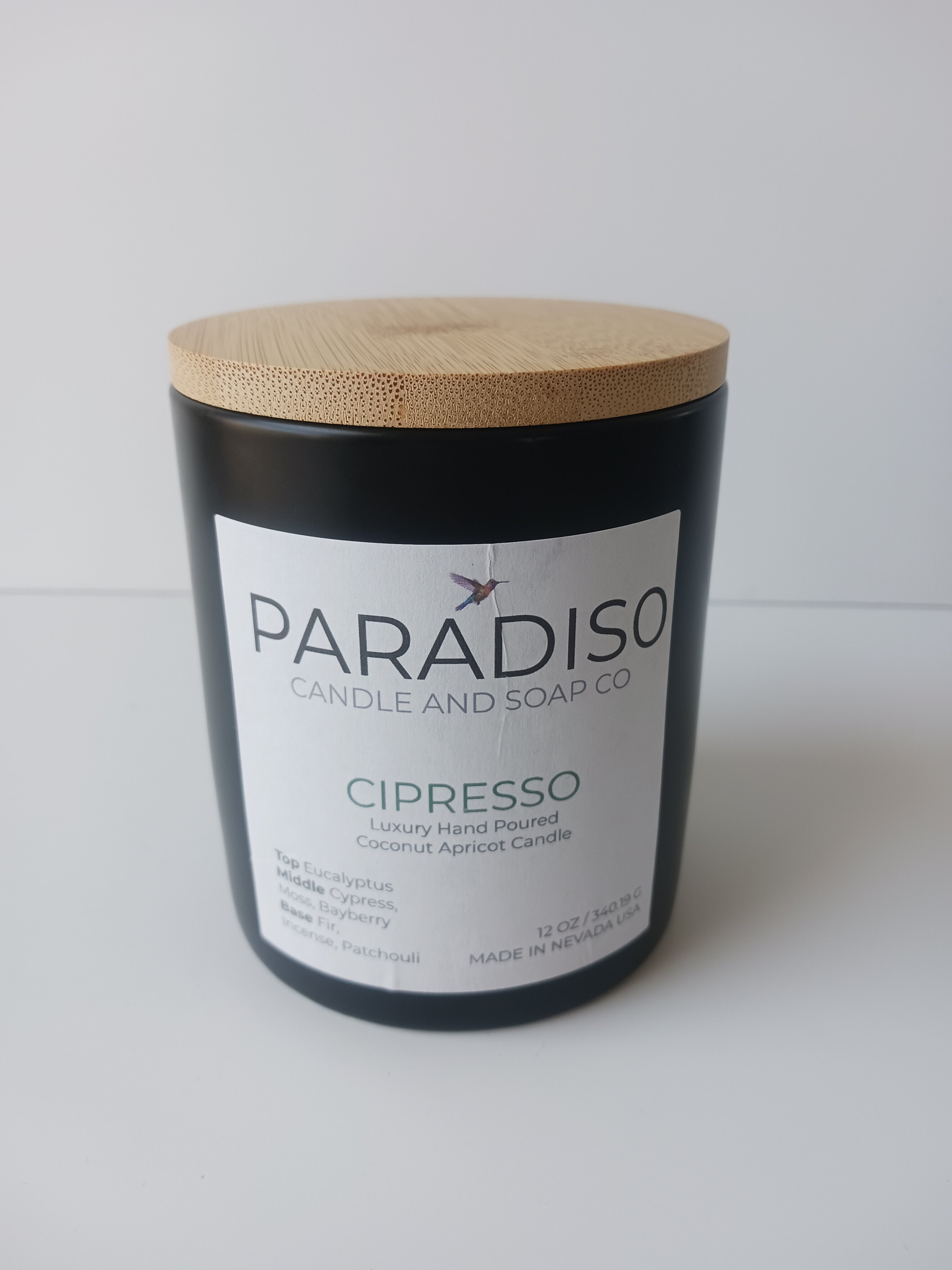 Cipresso candle from Paradiso Candle and Soap Co
