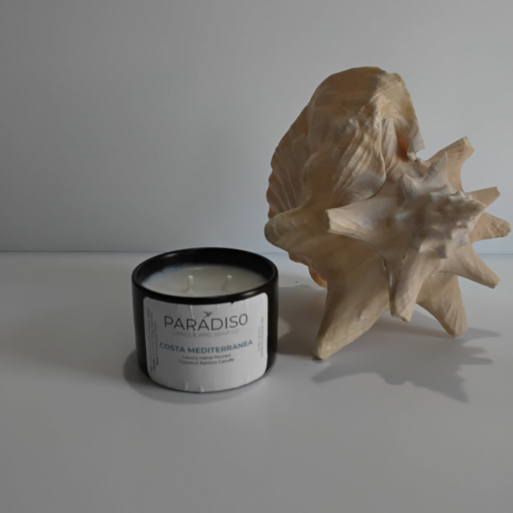 Costa Mediterránea Mini 5 oz Luxury 2-Wick Coconut Apricot Candle