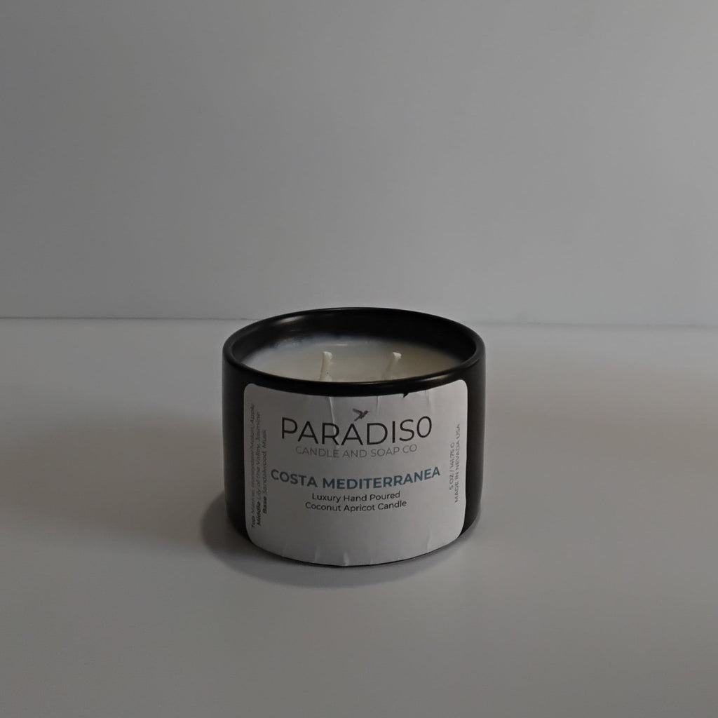 Costa Mediterránea Mini 5 oz Luxury 2-Wick Coconut Apricot Candle