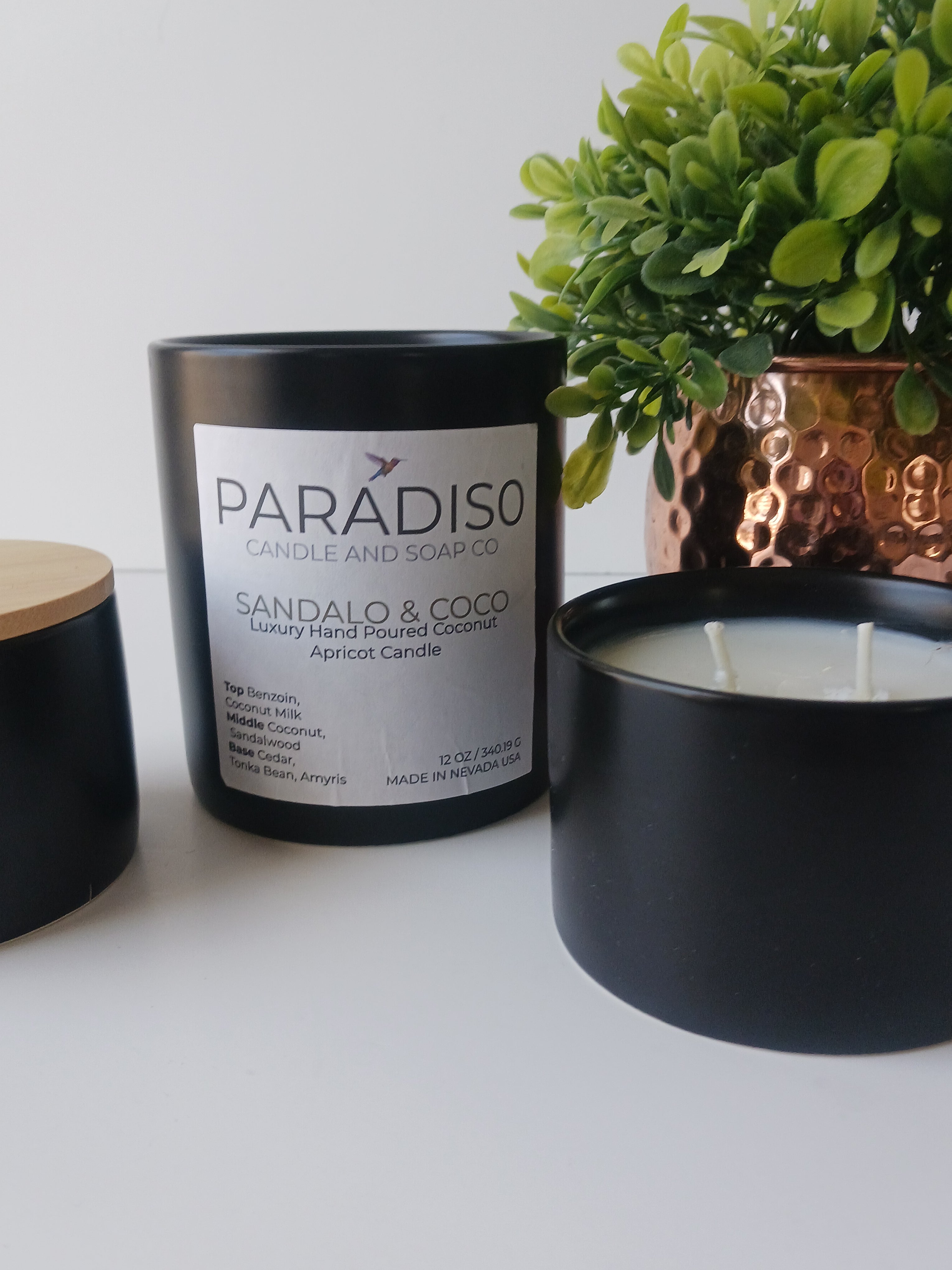 Paradiso Candle with small mini candle
