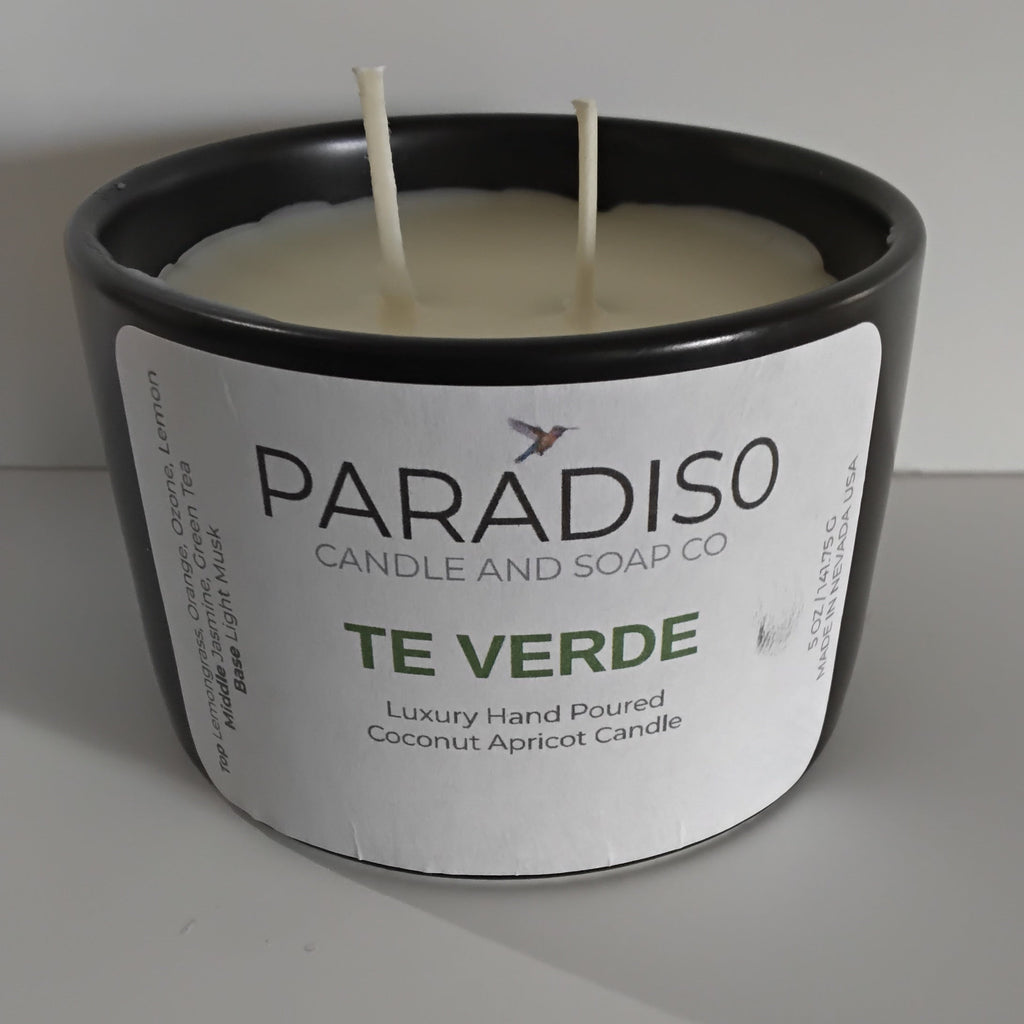 Tè Verde 12 oz  Luxury Coconut Apricot Candle