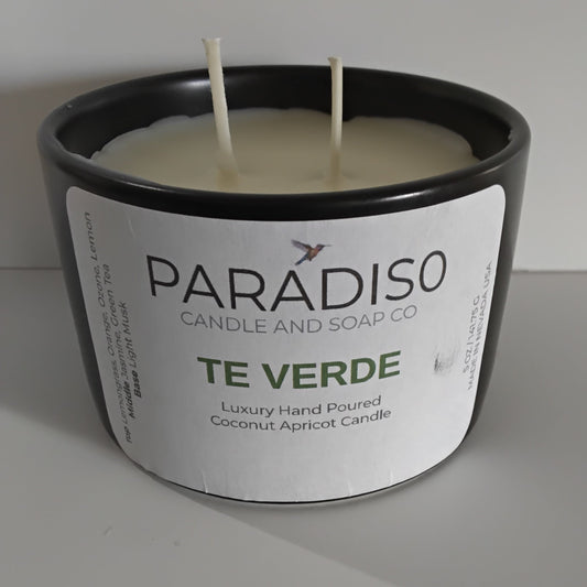 Tè Verde 12 oz  Luxury Coconut Apricot Candle