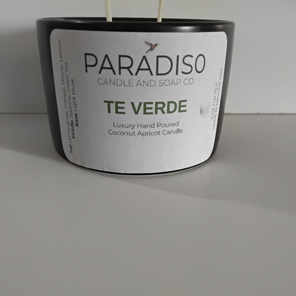 Tè Verde 12 oz  Luxury Coconut Apricot Candle