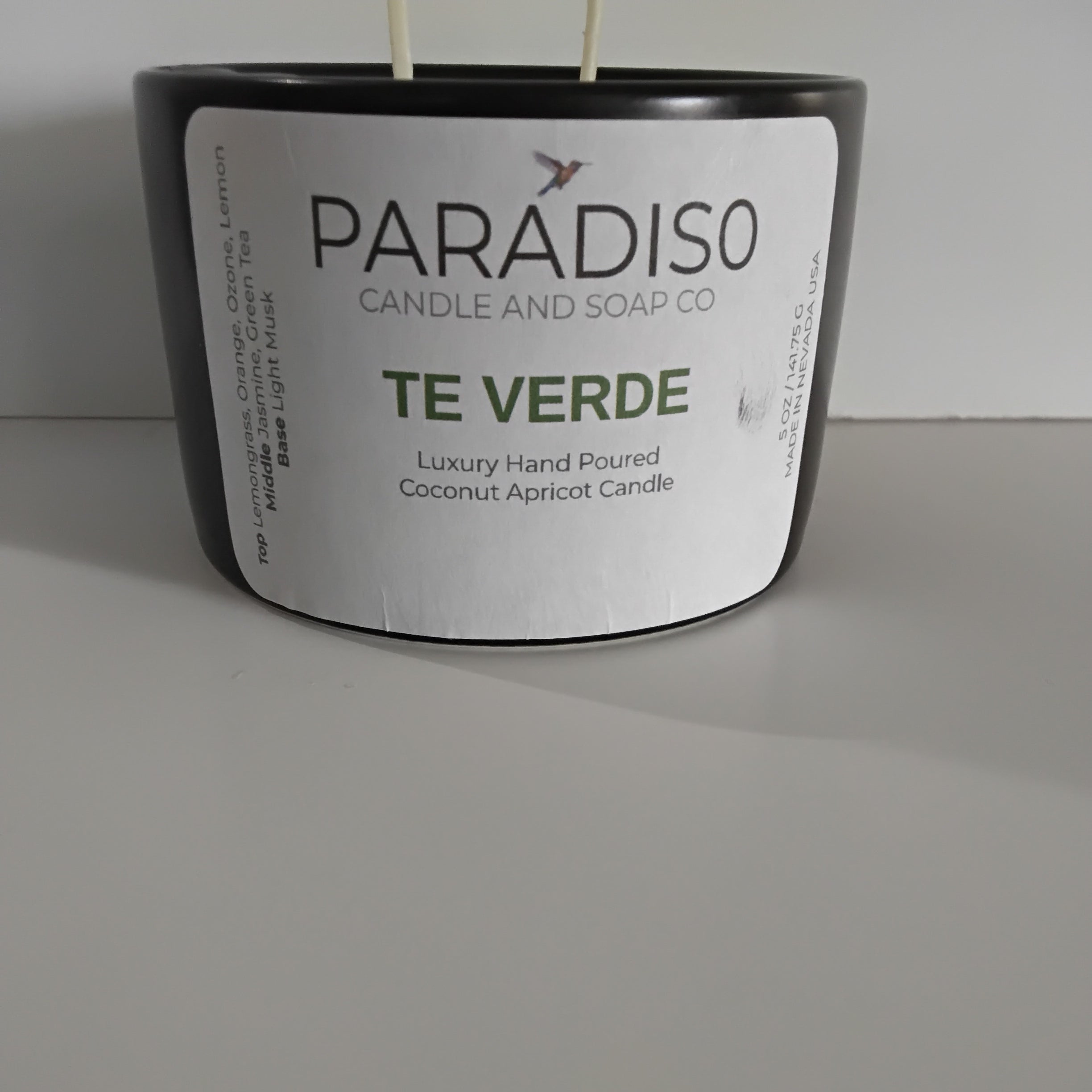 Tè Verde 12 oz  Luxury Coconut Apricot Candle