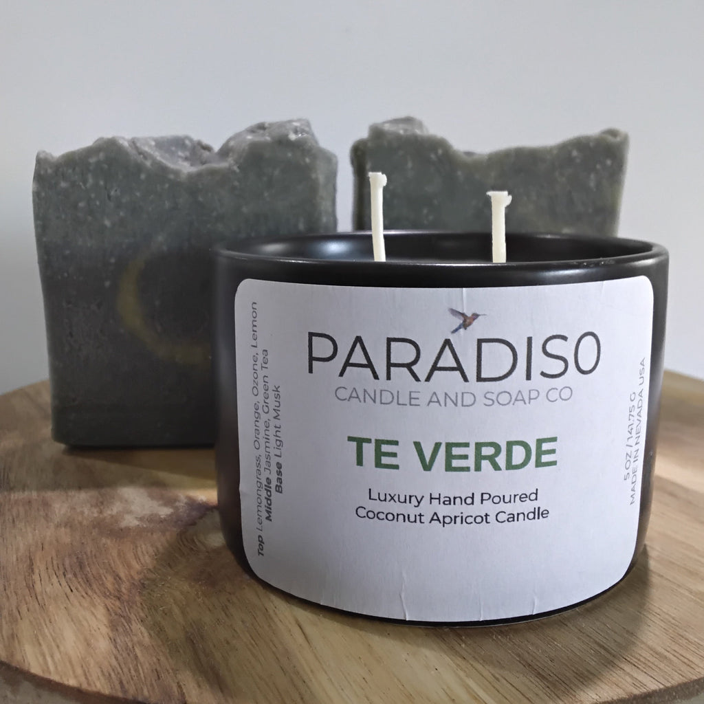Tè Verde 12 oz  Luxury Coconut Apricot Candle