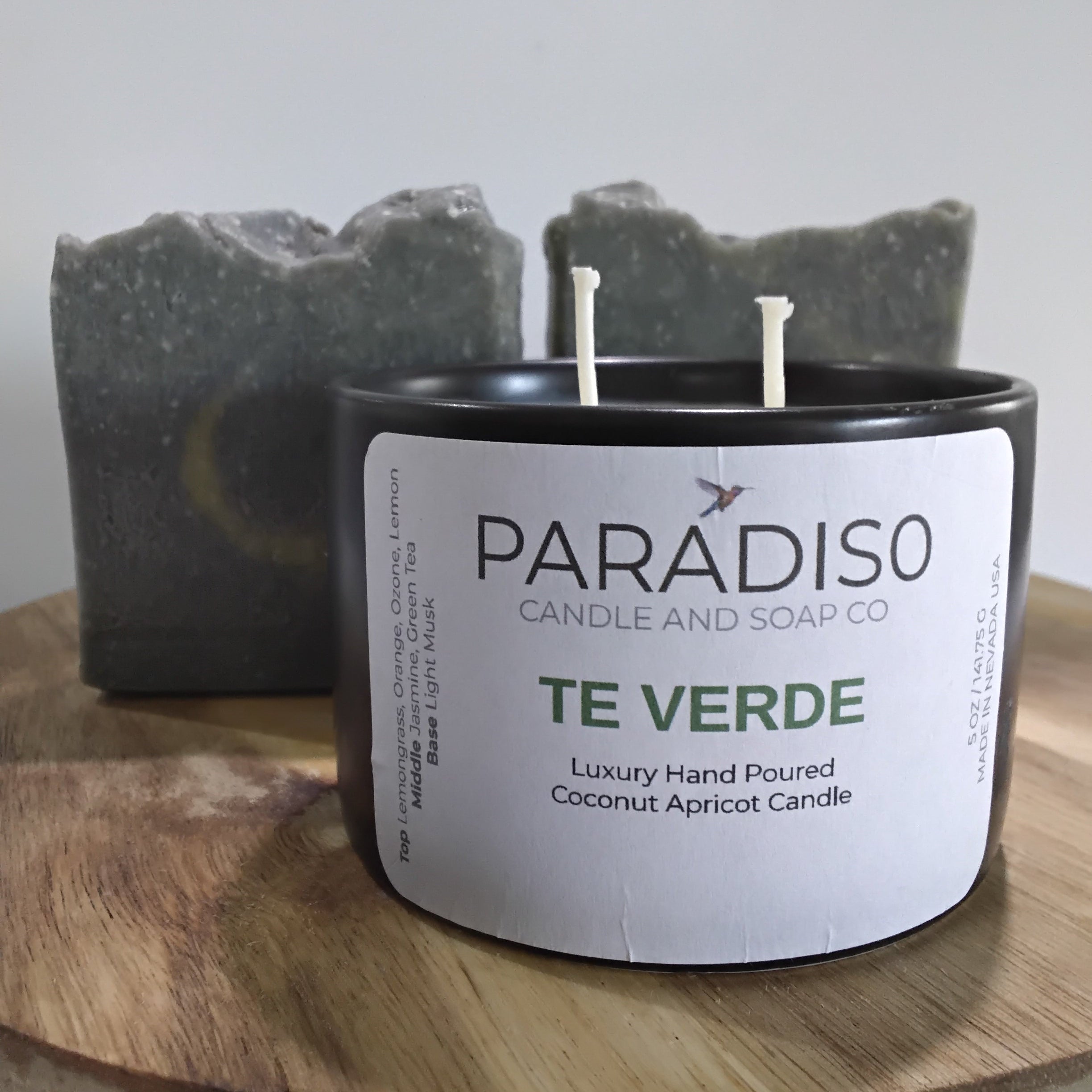 Tè Verde 12 oz  Luxury Coconut Apricot Candle