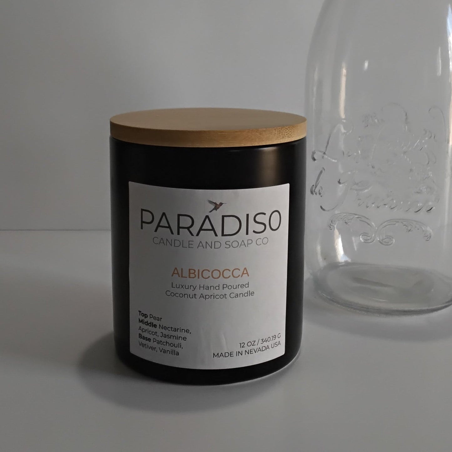 Albicocca 12 oz Luxury 2-Wick Coconut Apricot Candle - Paradiso Candle And Soap Co