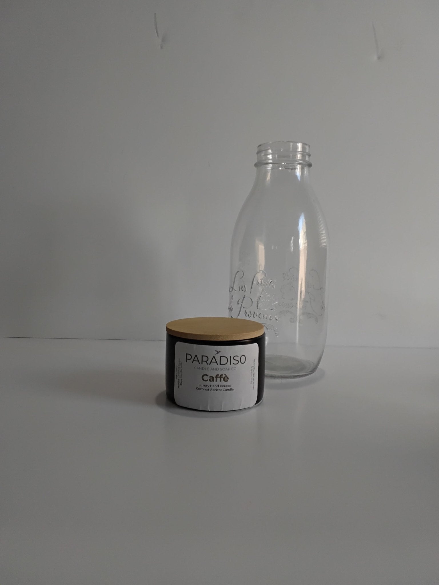 Caffè Mini 5 oz 2-Wick Coconut Apricot Candle - Paradiso Candle And Soap Co