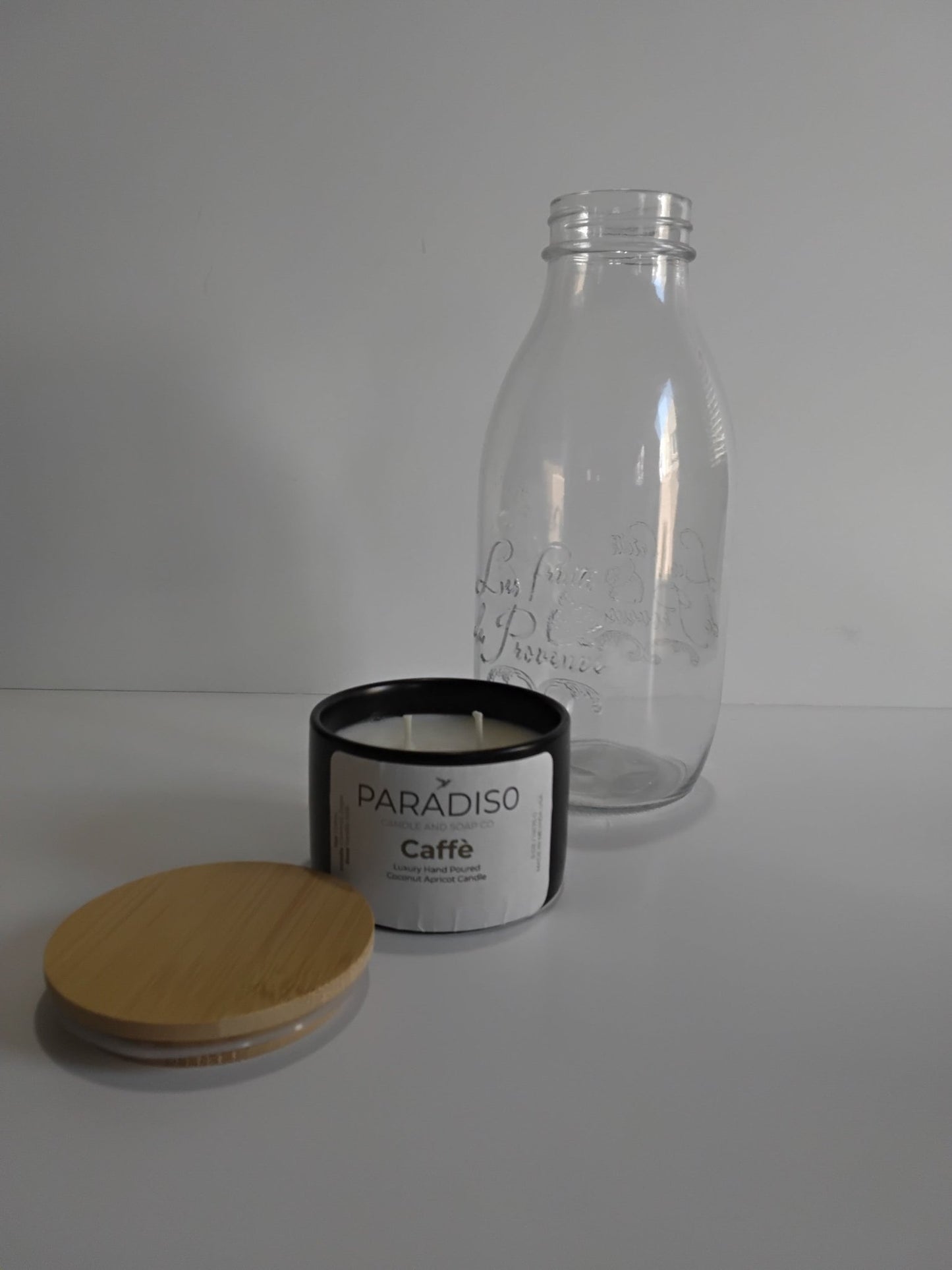 Caffè Mini 5 oz 2-Wick Coconut Apricot Candle - Paradiso Candle And Soap Co