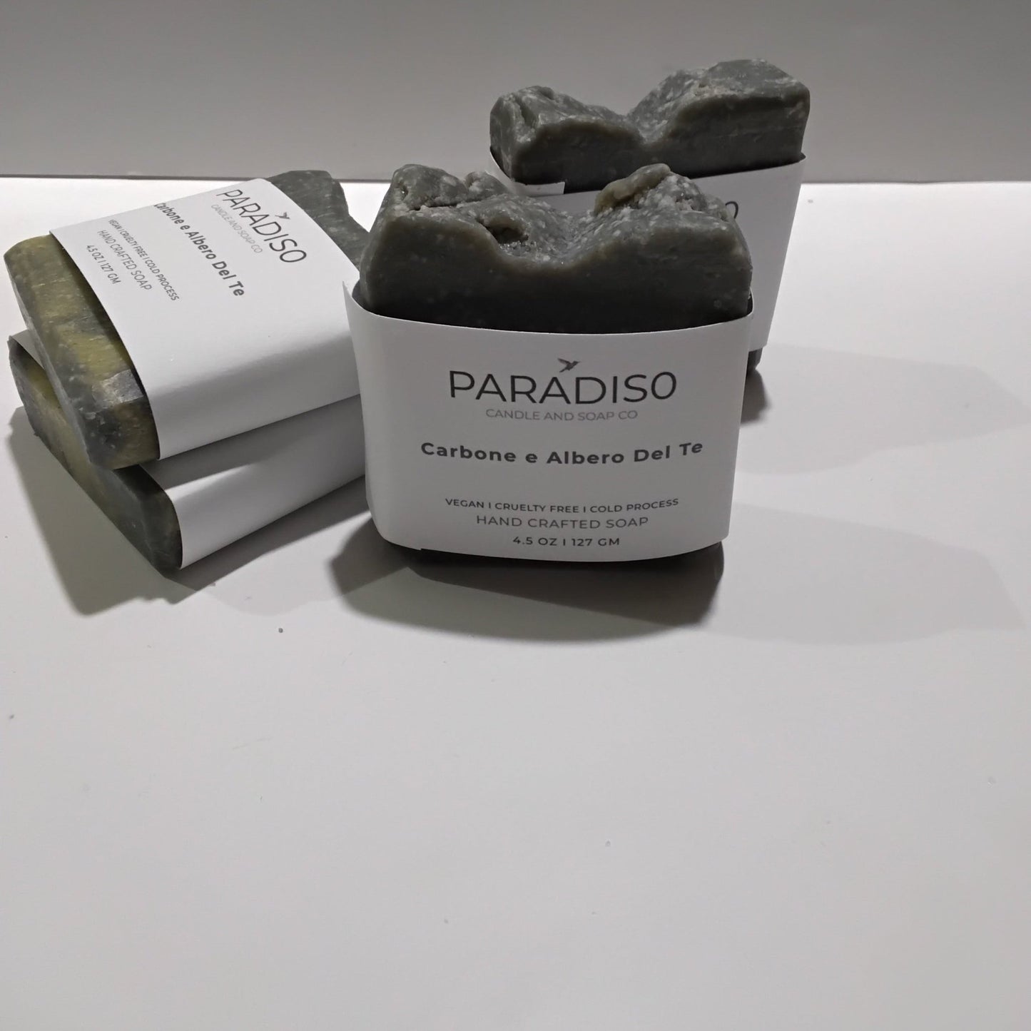 Carbone e Albero del Tè 4.5 oz Cold Processed Bar Soap - Paradiso Candle And Soap Co