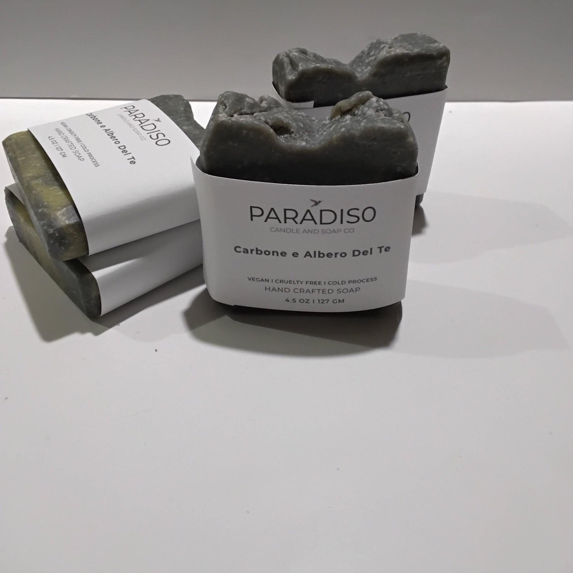 Carbone e Albero del Tè 4.5 oz Cold Processed Bar Soap - Paradiso Candle And Soap Co