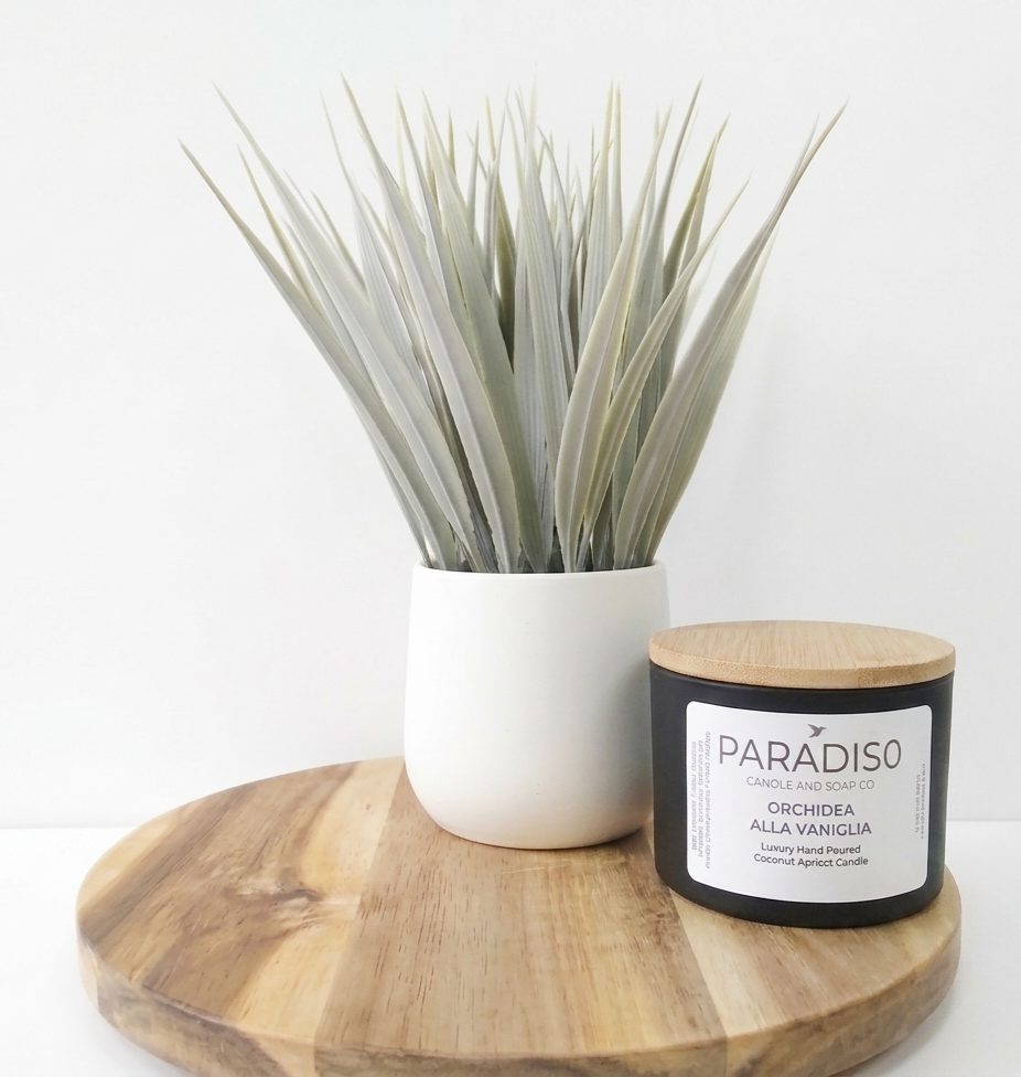 Mughetto 5 oz mini Luxury Coconut Apricot Candle