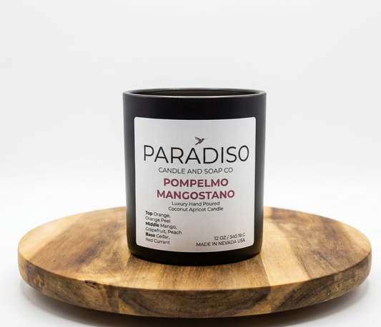 Pompelmo e Mangostano 12 oz Luxury 2-Wick Coconut Apricot Candle